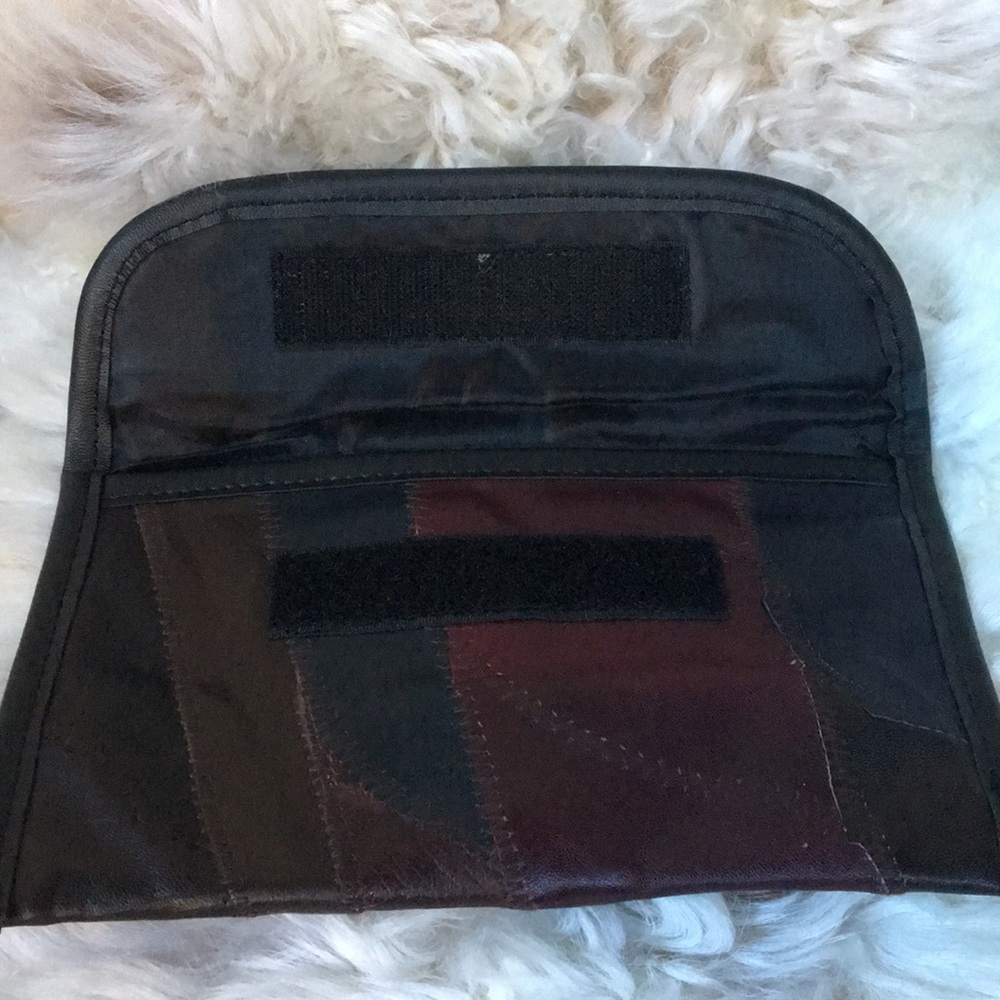 Unique Patchwork Leather Clutch Bag - image 3